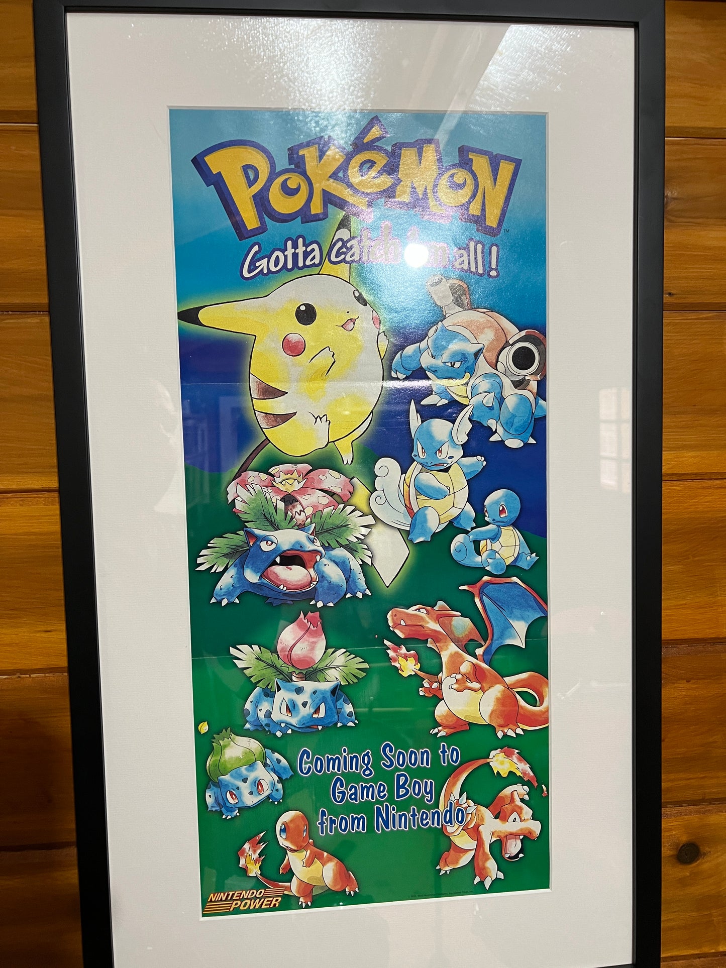 1999 Official Pokemon Red/Blue Game Boy Nintendo Power Poster Original Authentic