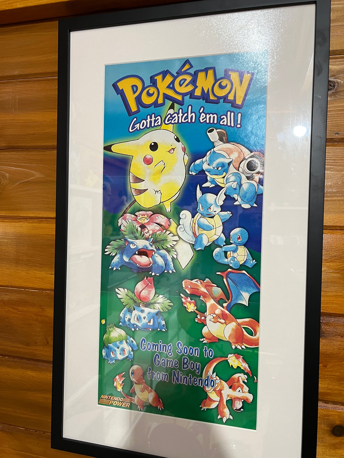 1999 Official Pokemon Red/Blue Game Boy Nintendo Power Poster Original Authentic