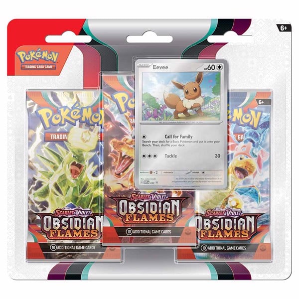 [PRE-ORDER] POKÉMON TCG: Obsidian Flames 3 blister pack