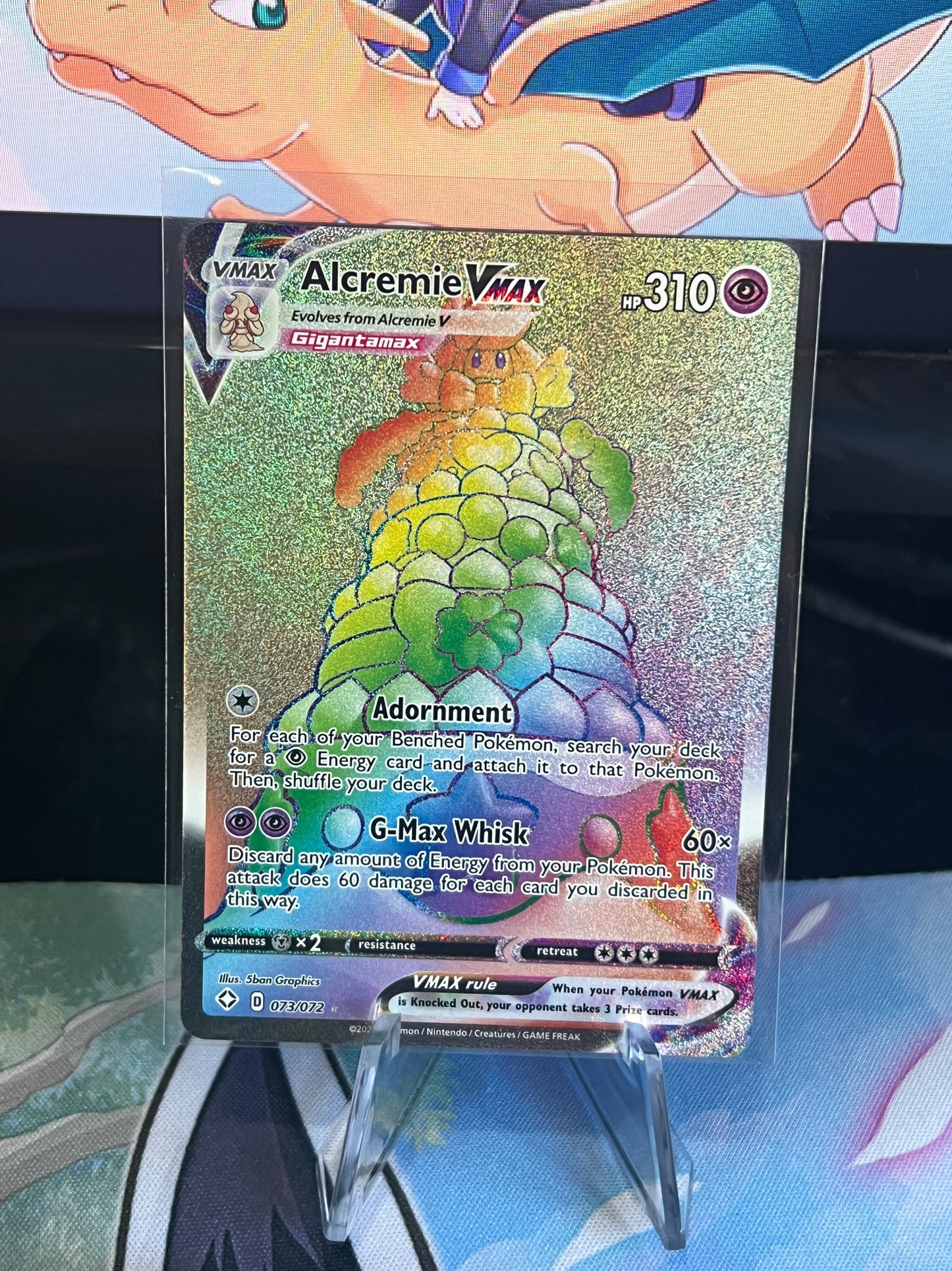 073/072 Rainbow Alcremie Vmax